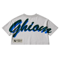 GHIOM ESSENTIAL CROP TEE - GRAY