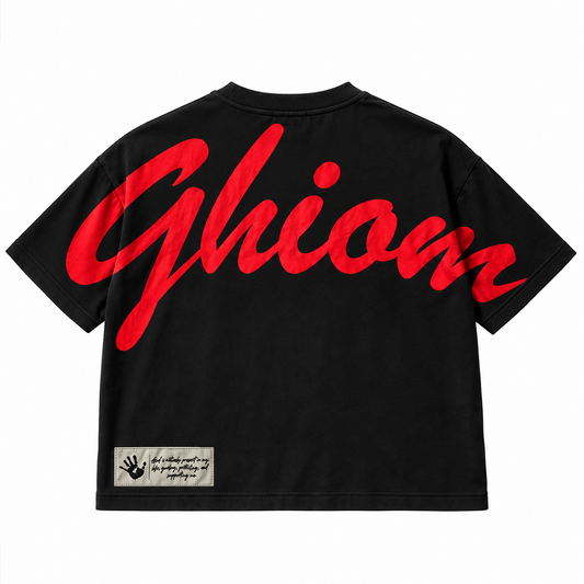 GHIOM ESSENTIAL TEE - BLACK