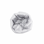 COVERED SATIN LINED BEANIE - GRAY